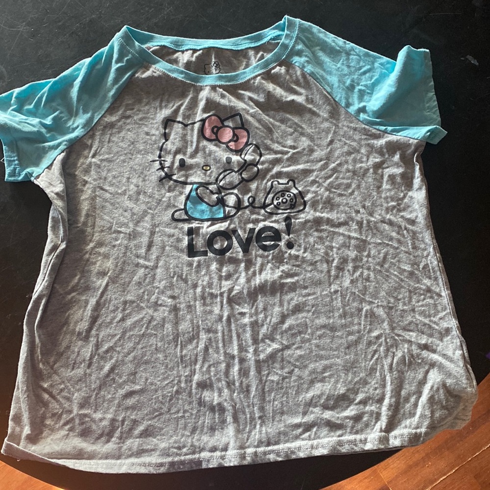 Hello kitty shirt.
